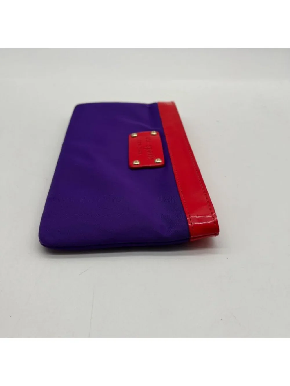 Kate Spade Purple Nylon Wristlet Wallet